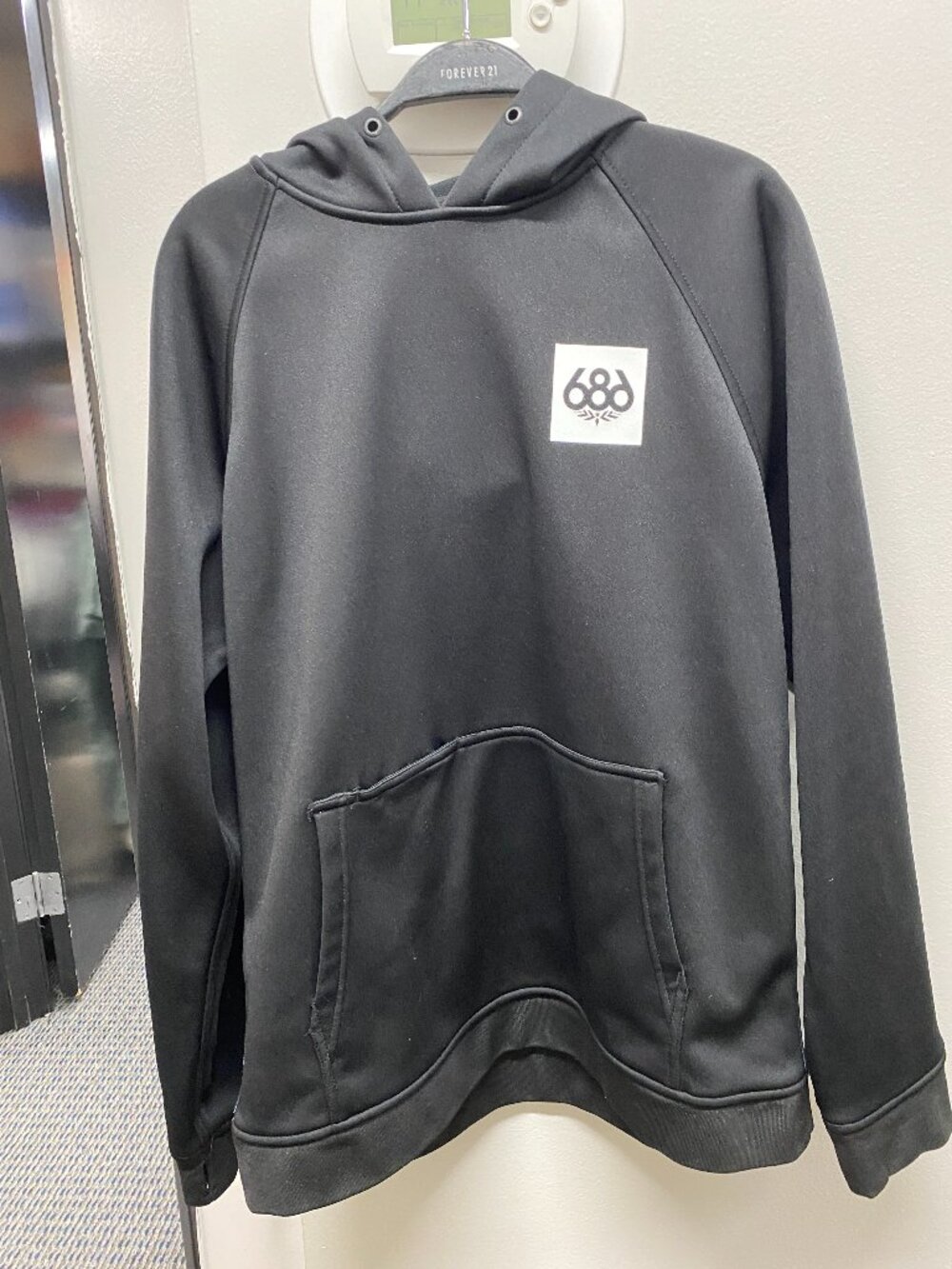 686 Technical Fleece Hoodie Skull Graphic Size M Black